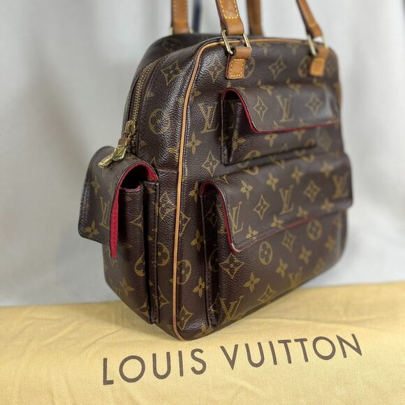 SOLD - Authentic Louis Vuitton Excentri Cite Satchel Monogram with Dust Bag - Picture 3 of 13